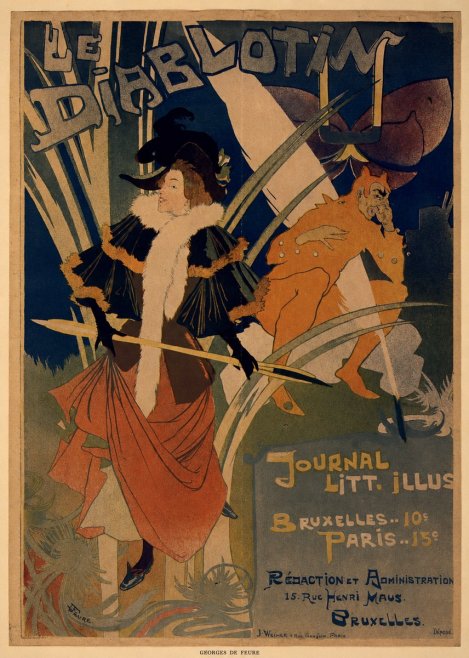 Georges de Feure Le Diablotin III No5 - Plakát