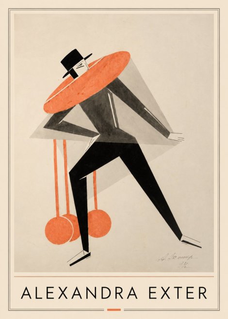Alexandra Exter Constructivist Figure No1 - Plakát