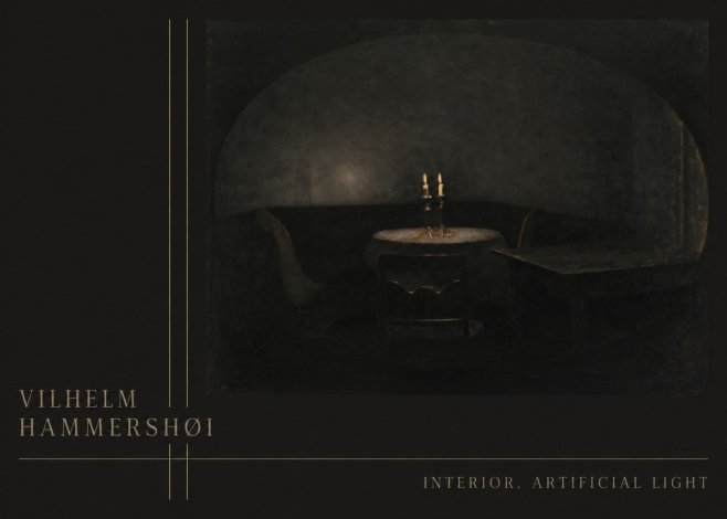 Vilhelm Hammershøi Interior. Artificial Light No3 - Plakát