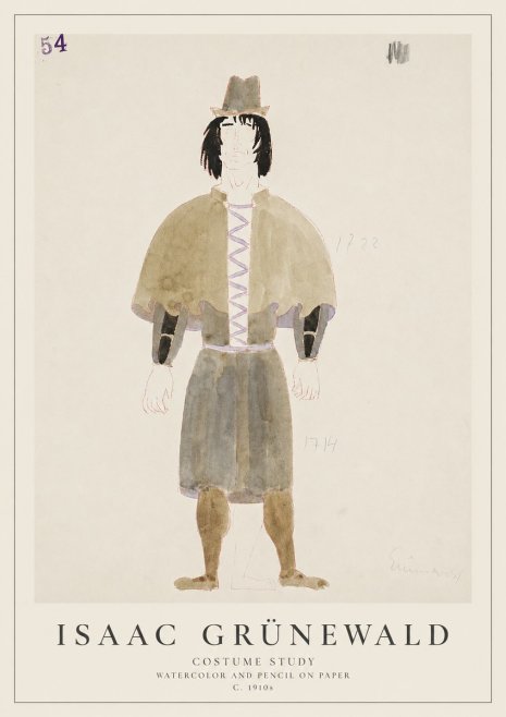 Isaac Grünewald Costume Study V No1 - Plakát
