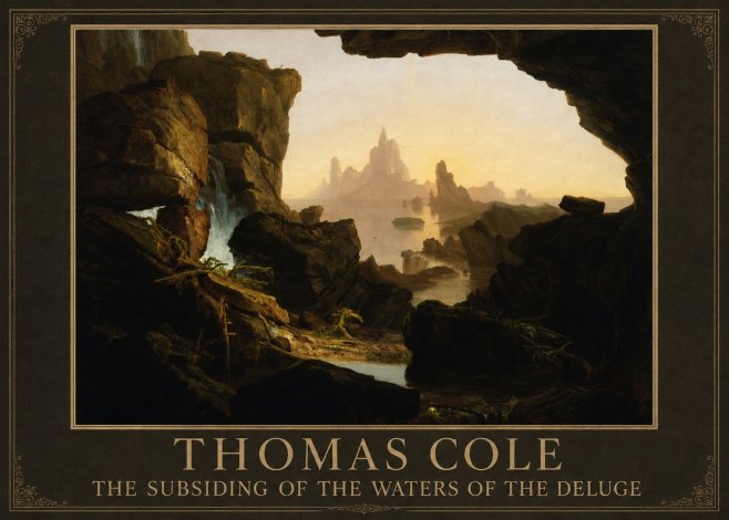 Thomas Cole The Subsiding of the Waters of the Deluge I No1 - Plakát