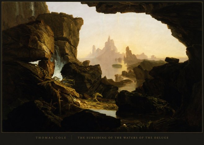 Thomas Cole The Subsiding of the Waters of the Deluge I No4 - Plakát