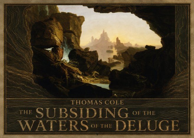 Thomas Cole The Subsiding of the Waters of the Deluge I No5 - Plakát
