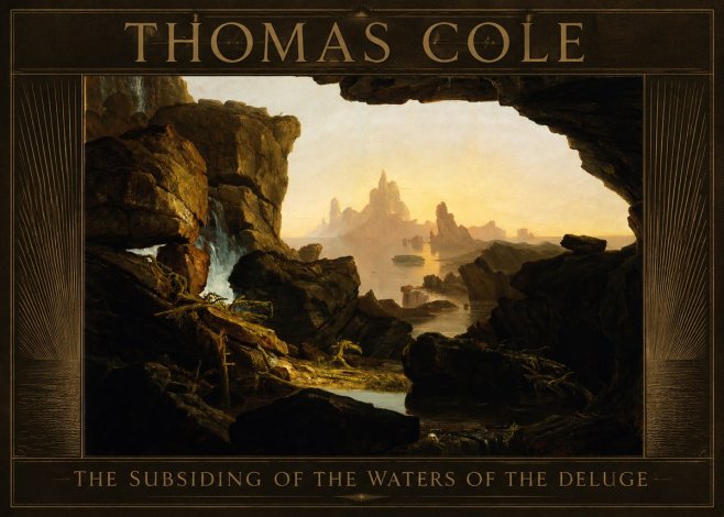 Thomas Cole The Subsiding of the Waters of the Deluge I No6 - Plakát