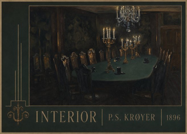 P.S. Krøyer Interior No3 - Plakát