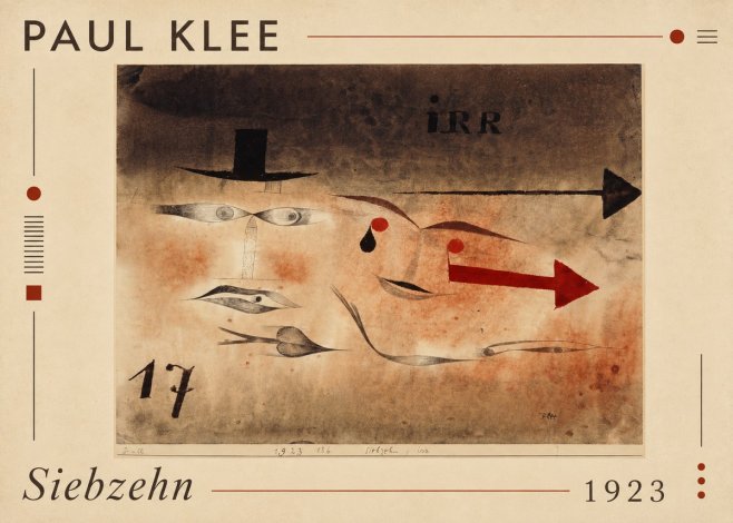 Paul Klee Siebzehn, Irr No1 - Plakát