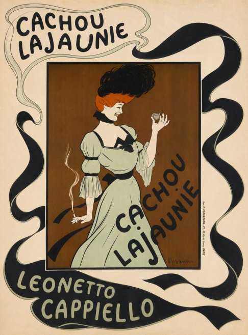 Leonetto Cappiello Cachou Lajaunie No5 - Plakát