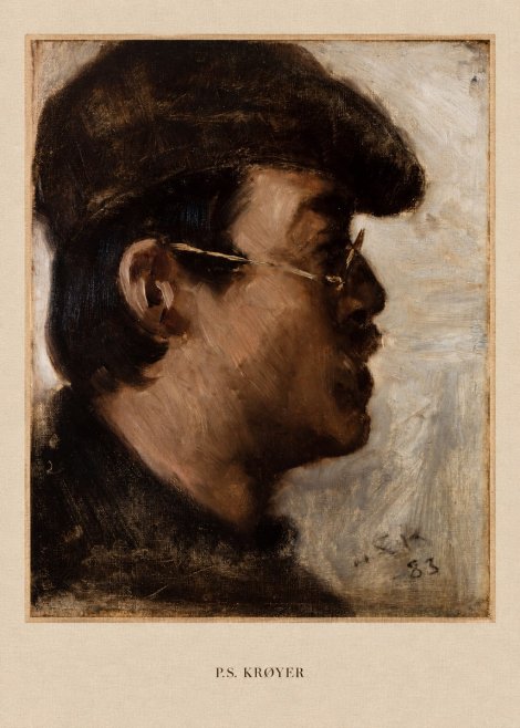 P.S. Krøyer Self-portrait with a Cap No5 - Plakát