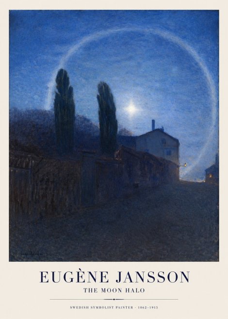 Eugène Jansson The Moon Halo No1 - Plakát