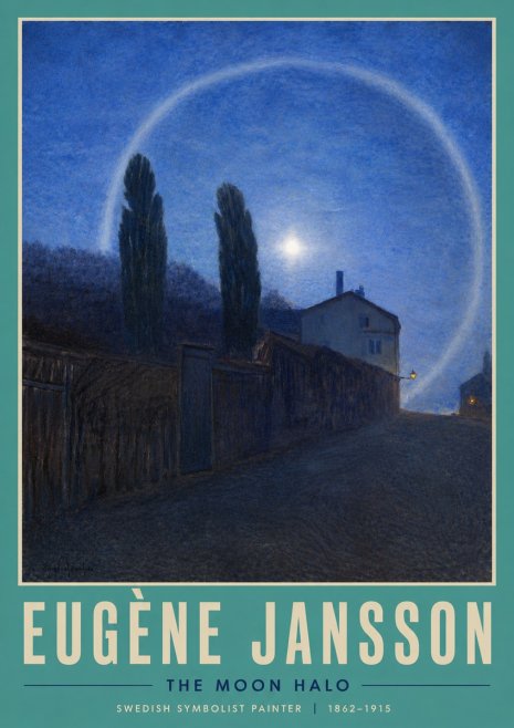 Eugène Jansson The Moon Halo No4 - Plakát