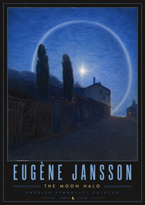 Eugène Jansson The Moon Halo No6 - Plakát