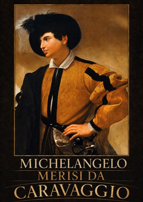 Michelangelo Merisi da Caravaggio Portrait of a Young Man No3 - Plakát