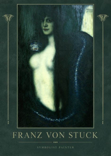 Franz von Stuck Die Sünde No2 - Plakát