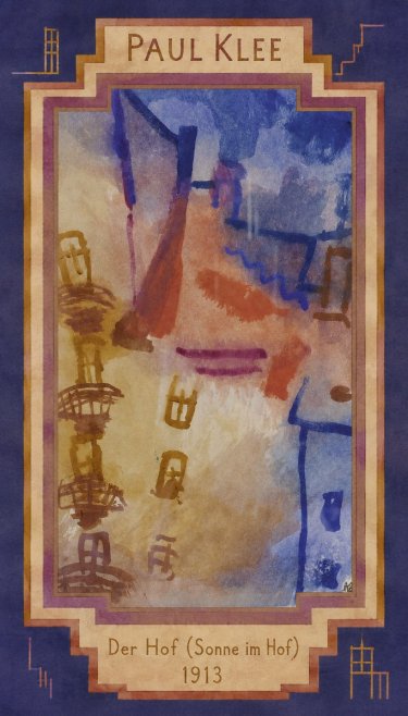 Paul Klee Der Hof (Sonne Im Hof) No2 - Plakát