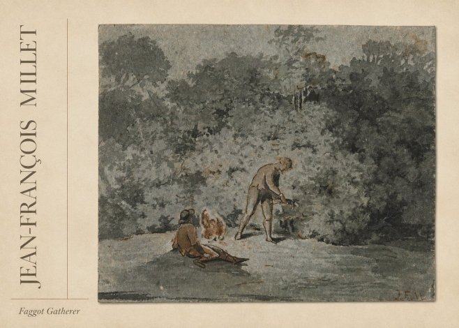 Jean-François Millet Faggot Gatherer No2 - Plakát