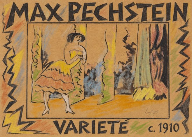 Max Pechstein Varieté No1 - Plakát