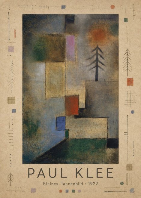 Paul Klee Kleines Tannenbild No3 - Plakát