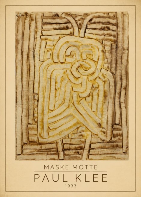 Paul Klee Maske Motte No1 - Plakát