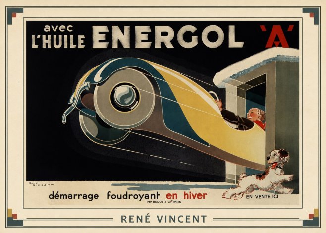 René Vincent Energol 'A' No1 - Plakát