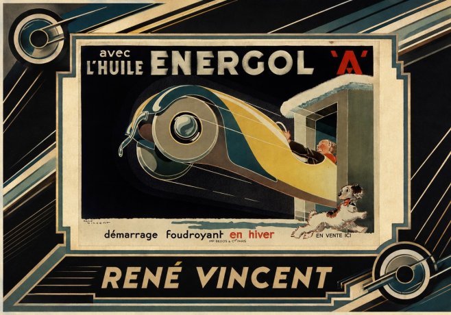René Vincent Energol 'A' No2 - Plakát