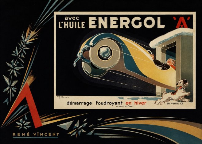 René Vincent Energol 'A' No6 - Plakát