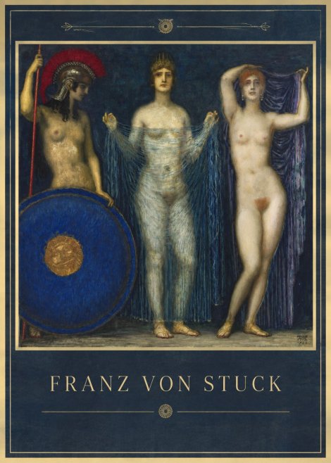 Franz von Stuck The Three Nudes No1 - Plakát