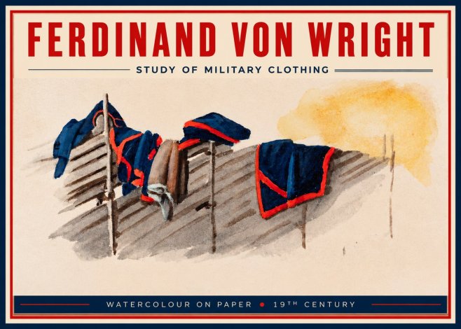 Ferdinand von Wright Study of Military Clothing No2 - Plakát