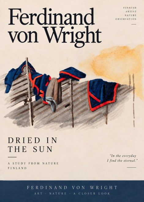 Ferdinand von Wright Study of Military Clothing No6 - Plakát