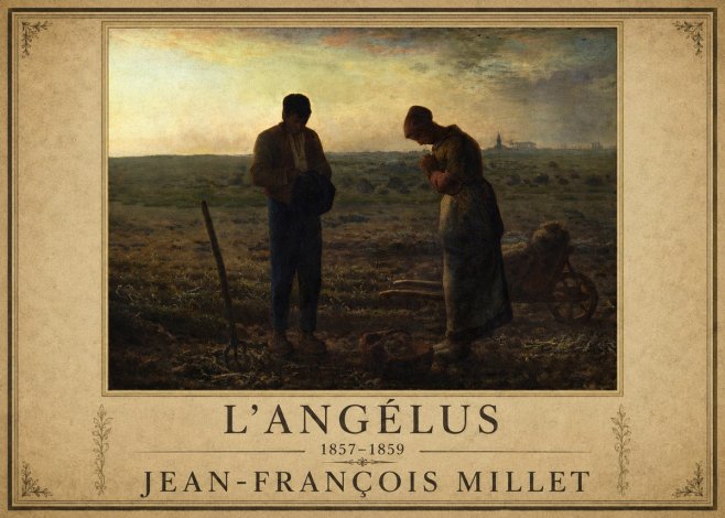 Jean-François Millet L'angélus III No1 - Plakát