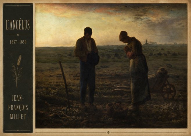 Jean-François Millet L'angélus III No2 - Plakát