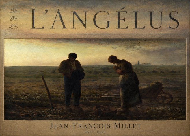 Jean-François Millet L'angélus III No6 - Plakát