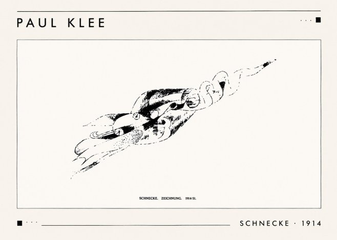 Paul Klee Schnecke No1 - Plakát