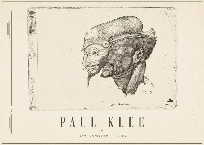 Paul Klee Der Komiker No1 - Plakát