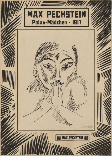 Max Pechstein Palau-mädchen No6 - Plakát
