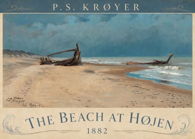 P.S. Krøyer The Beach at Højen No4 - Plakát