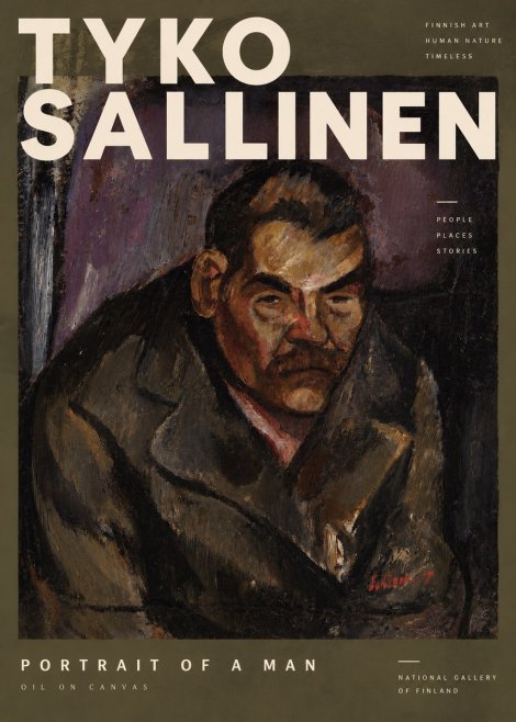 Tyko Sallinen Portrait of a Man V No4 - Plakát