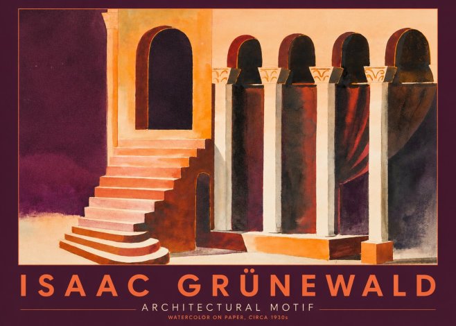 Isaac Grünewald Architectural Motif III No2 - Plakát