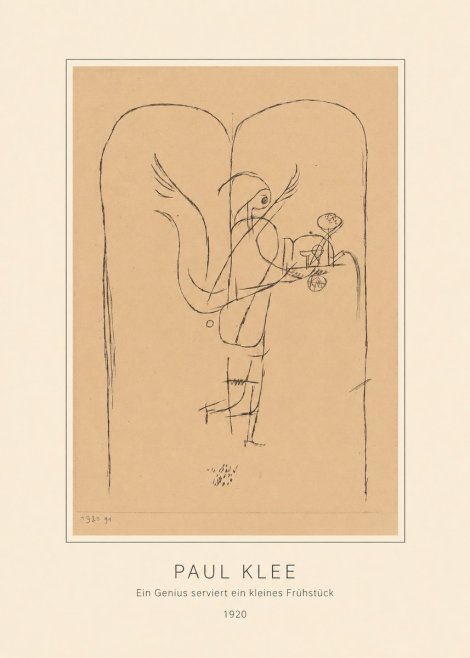 Paul Klee Ein Genius Serviert Ein Kleines Frühstück No4 - Plakát