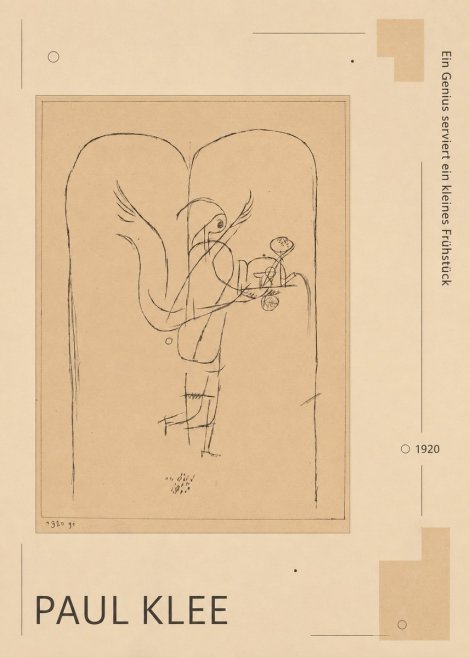 Paul Klee Ein Genius Serviert Ein Kleines Frühstück No6 - Plakát