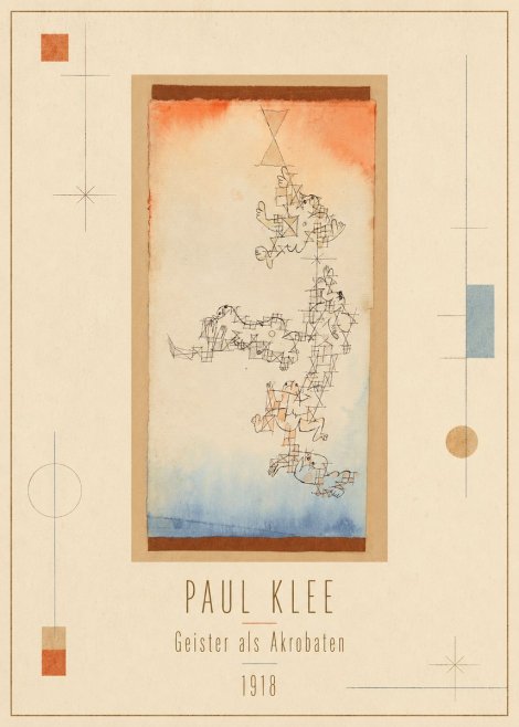 Paul Klee Geister Als Akrobaten No1 - Plakát