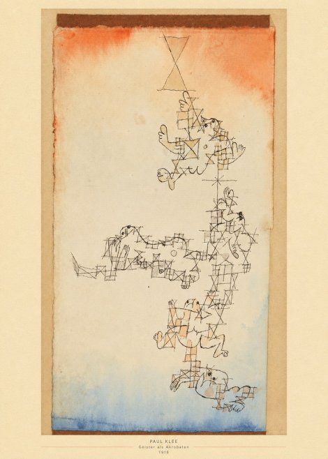 Paul Klee Geister Als Akrobaten No5 - Plakát