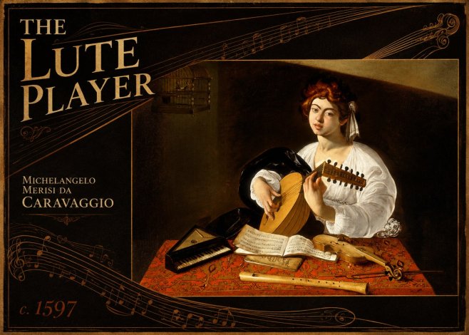 Michelangelo Merisi da Caravaggio The Lute Player No5 - Plakát