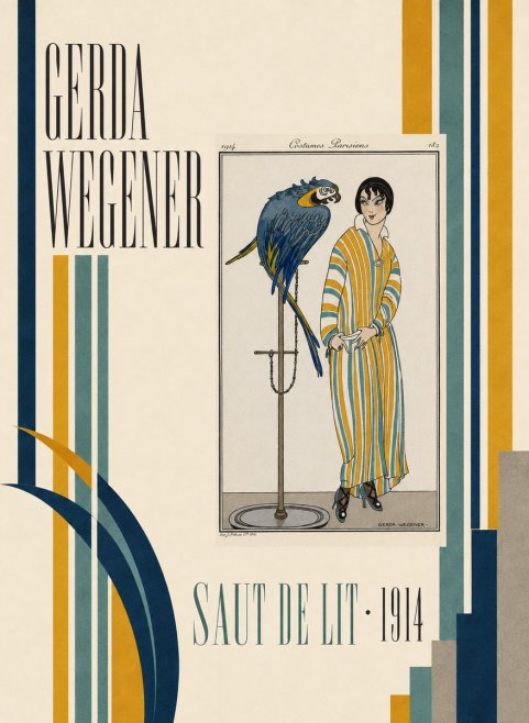 Gerda Wegener Saut De Lit 1914 No4 - Plakát