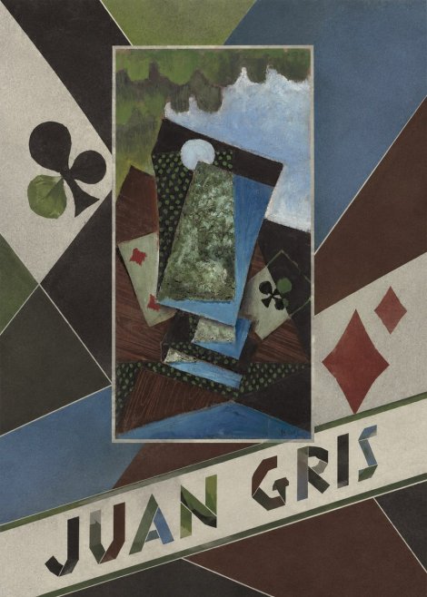 Juan Gris Playing Cards and a Siphon No4 - Plakát