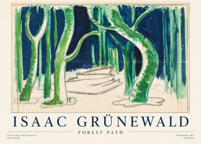 Isaac Grünewald Forest Path No1 - Plakát