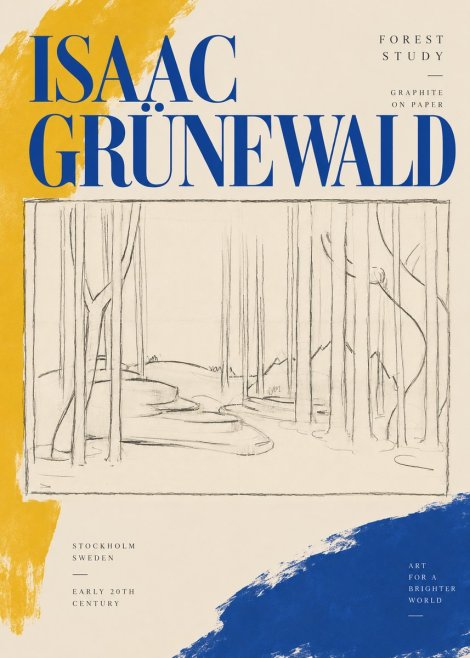 Isaac Grünewald Forest Path No4 - Plakát