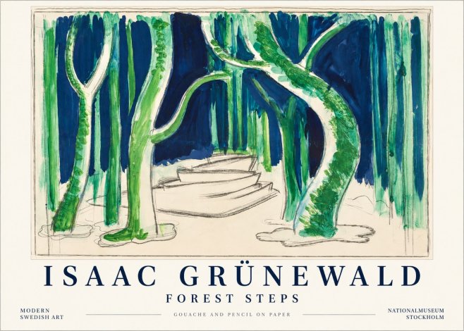 Isaac Grünewald Forest Path No5 - Plakát