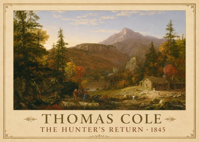 Thomas Cole The Hunter's Return II No1 - Plakát