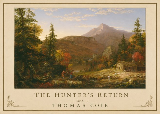 Thomas Cole The Hunter's Return II No3 - Plakát
