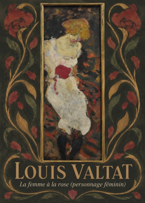 Louis Valtat La Femme À La Rose (Personnage Féminin) No6 - Plakát